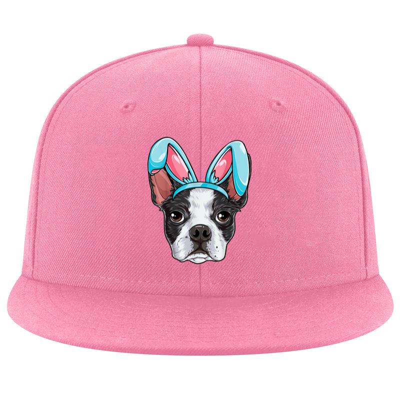 Boston Terrier Easter Bunny Ears Funny Boys Girls Kids Dog Cap