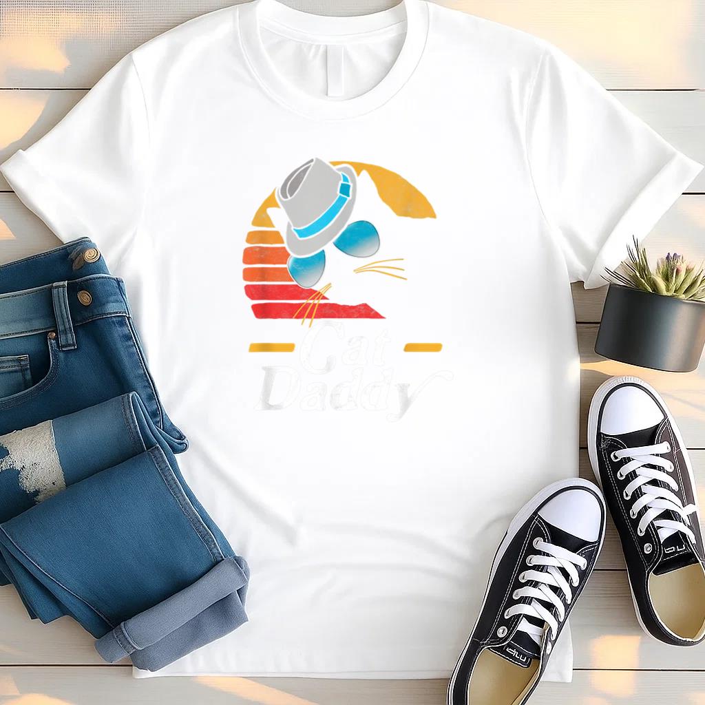 Cat Daddy Vintage Sunglasses Retro T Shirt