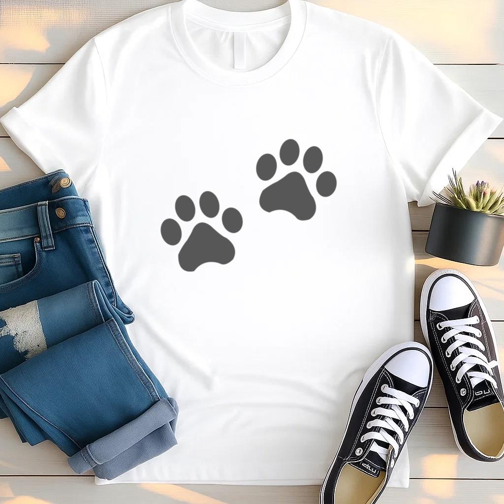 Cat Footprint Icon T Shirt