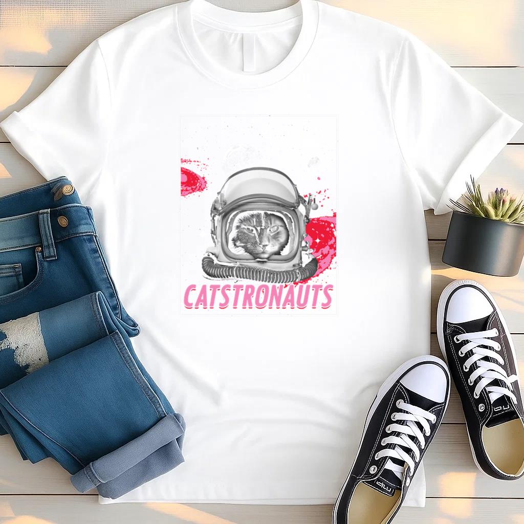 Catstronaut Space Cat Lover Astronaut T Shirt