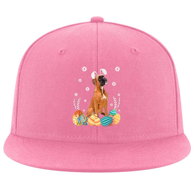Cute Boxer Dog Easter Bunny  Funny Dog Lover Cap