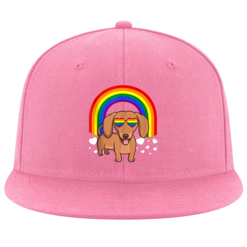 Dachshund Dog Rainbow Cap