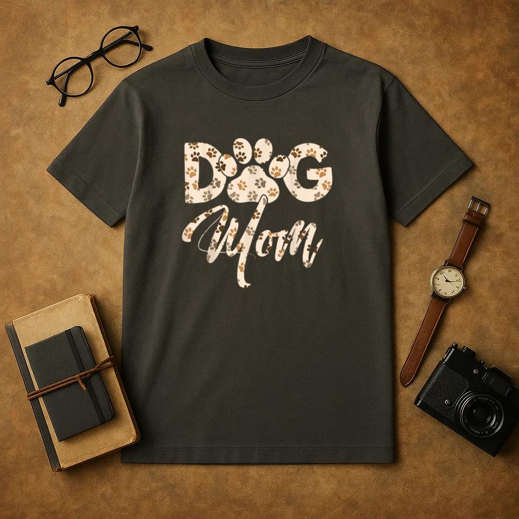Dog Mom Dog Paw T-Shirt