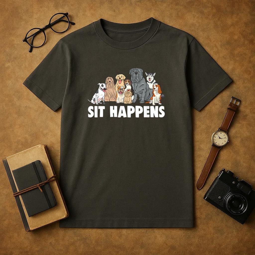 Dog Training Sit Happens T-Shirt