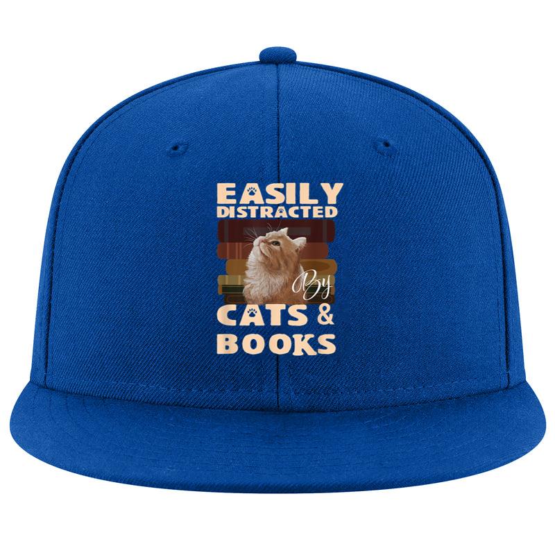 Easily Distracted By Cats And Books Cap