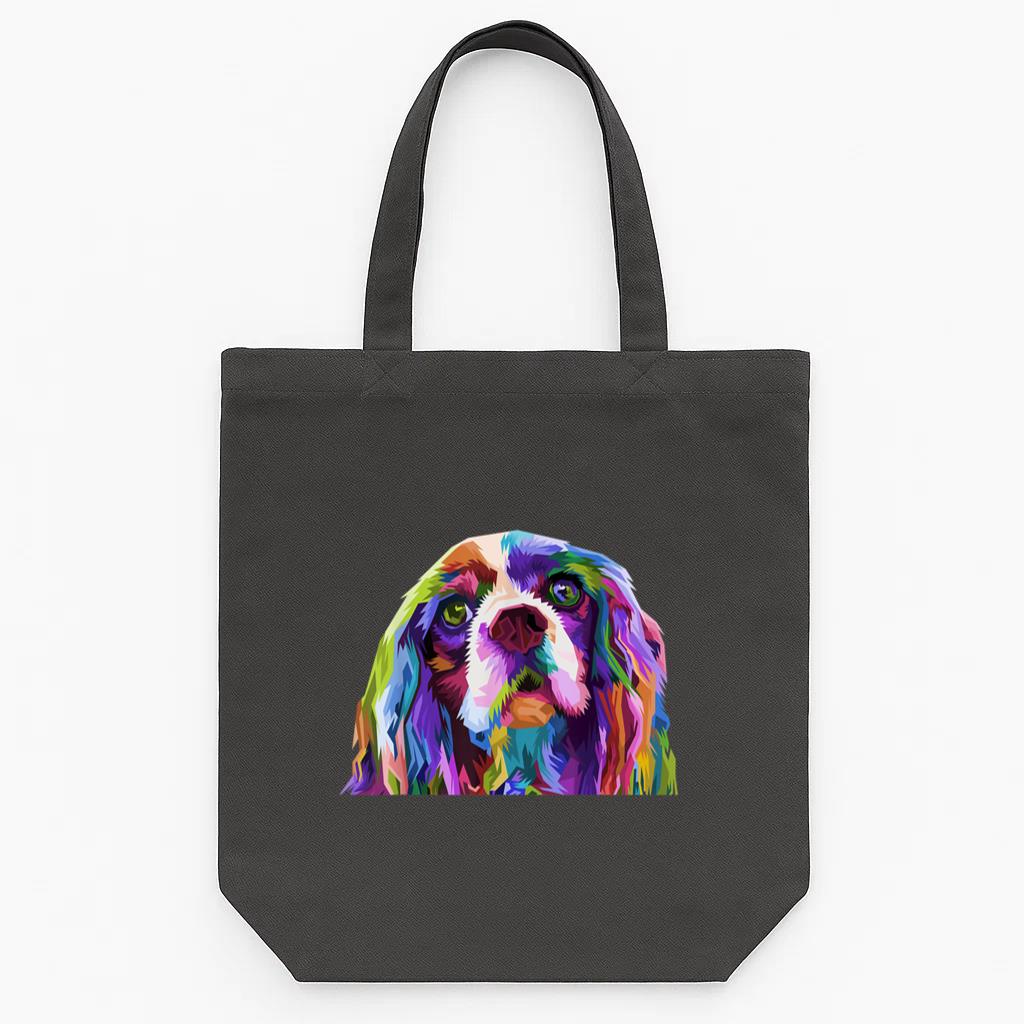 English Cocker Spaniel Art Portrait Dog Tote Canvas Bag