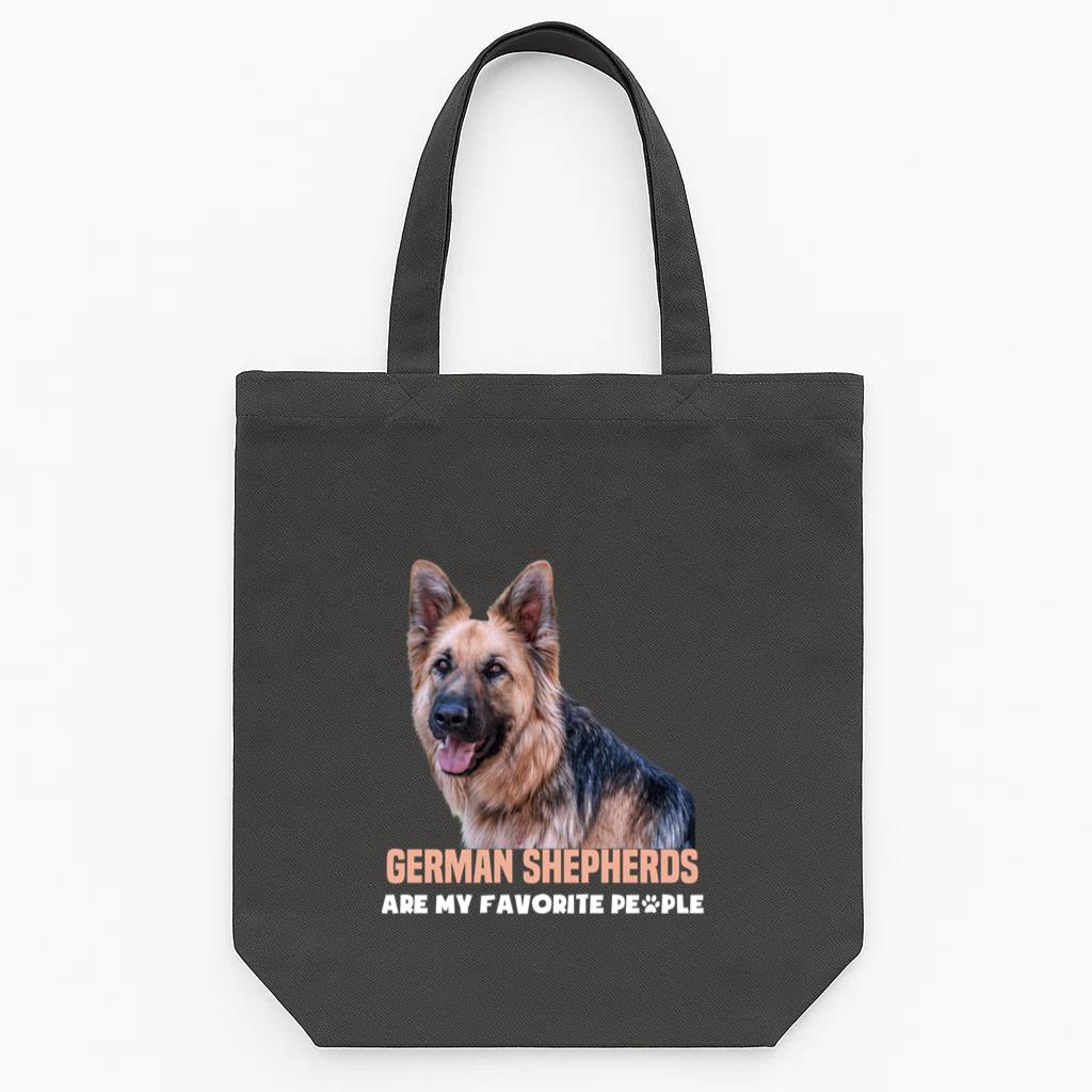 German Shepherd Police Dog Tote Canvas Bag