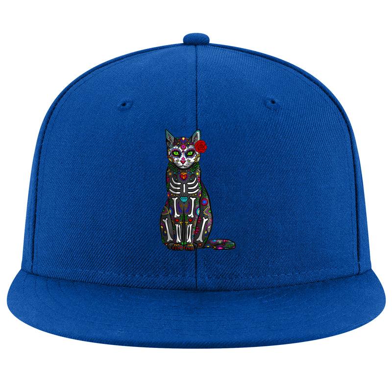 Halloween Cat Sugar Skull Cap