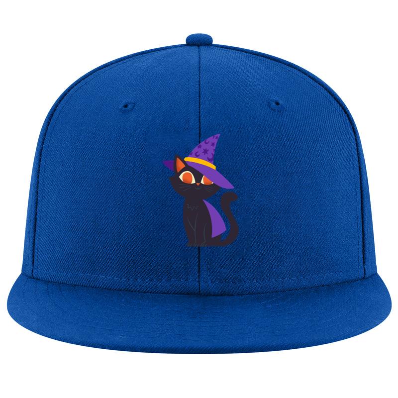Halloween Cat Wearing A Wizard Hat Cap