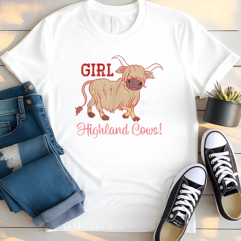 Highland Cattle Cow Farmer T Shirt