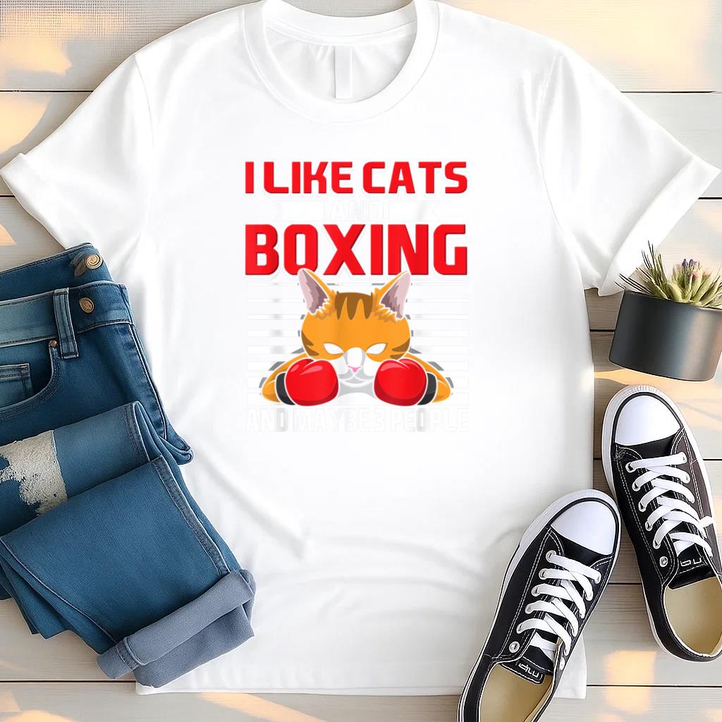 I Like Cats And Boxing T Shirt