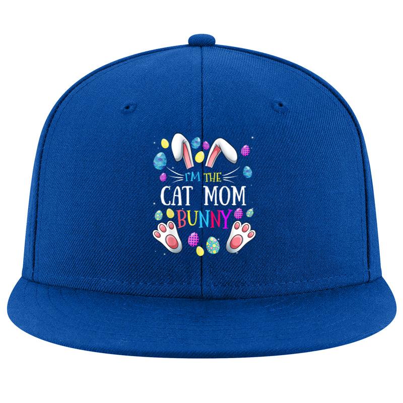 Im the Cat Mom Bunny Matching Family Easter Party Cap