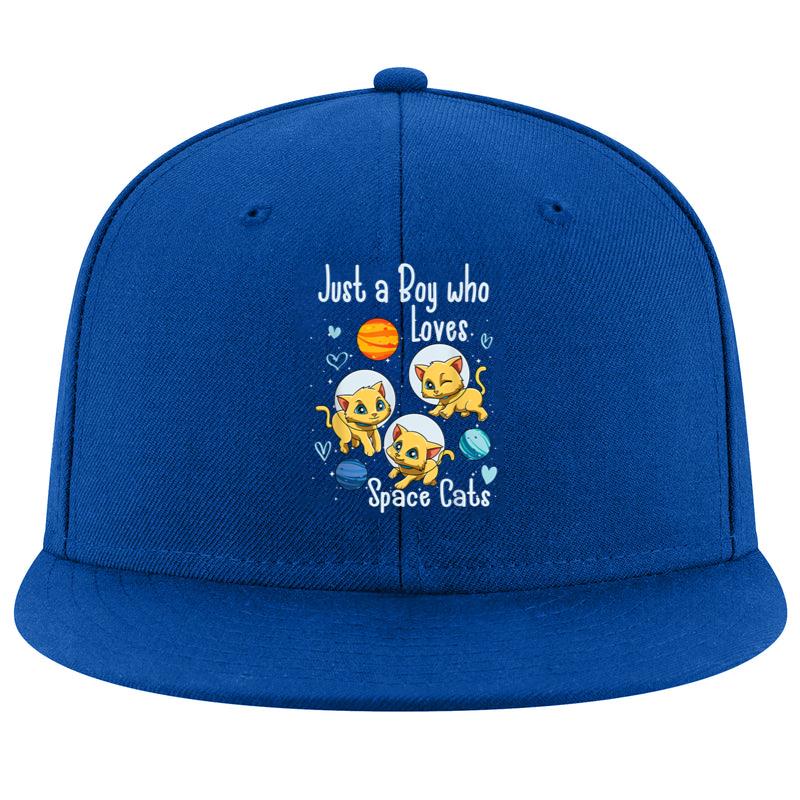 Just A Boy Who Loves Space Cats Cap