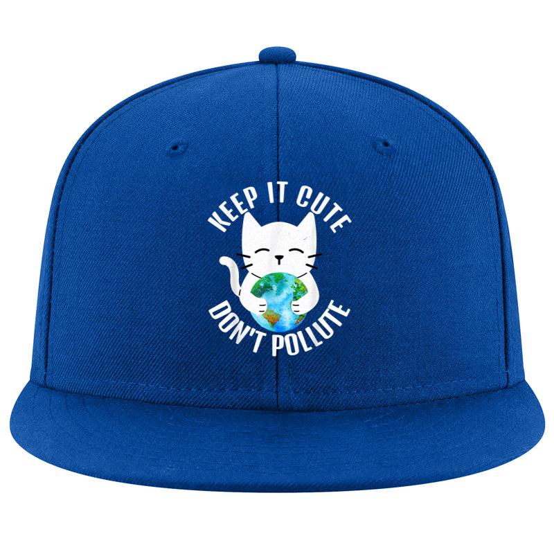Keep It Cute Cat Earth Day Women Kids Cap