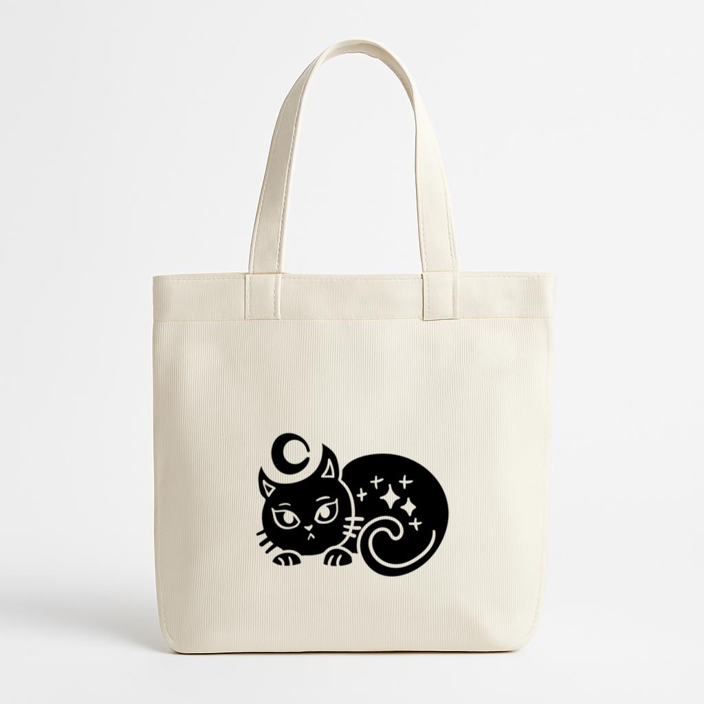 Magic Cat Canvas Tote Bag