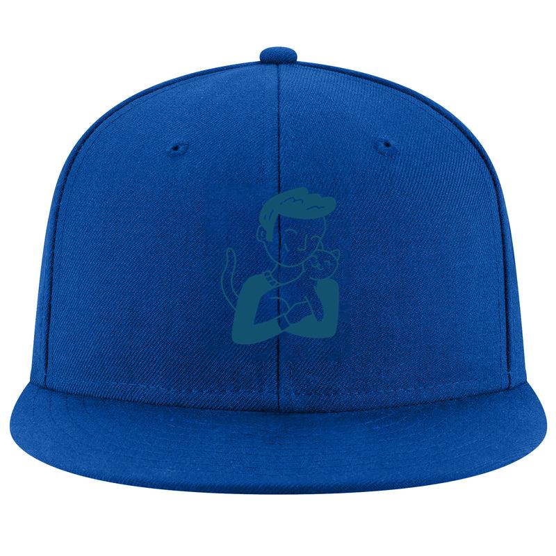 Playful Cat And Owner Illustration Cap